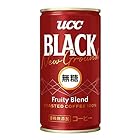 送料無料UCC BLACK無糖 New Ground Fruity Blend 缶コーヒー185g×30本