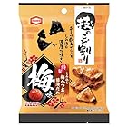 送料無料【販路限定品】亀田製菓 技のこだ割り 梅味 40g×10袋