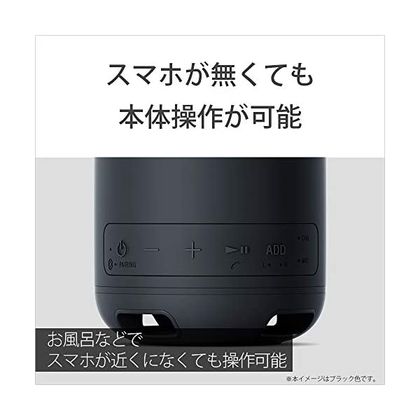 ソニー ワイヤレスポータブルスピーカー SRS-XB12 : 防水 / 防塵 