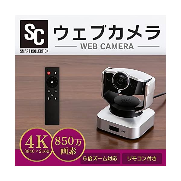 （1）Smart Collection ウェブカメラPVCC-4K-SシルバーセンサーCMOSセンサー