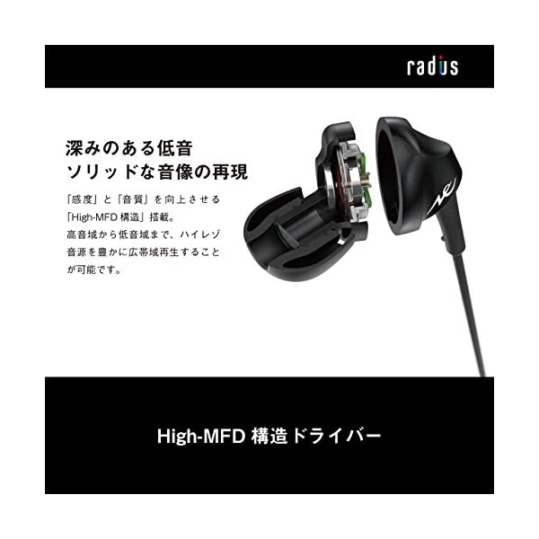 ヤマダモール | ラディウス radius HP-N300BT ワイヤレスイヤホン