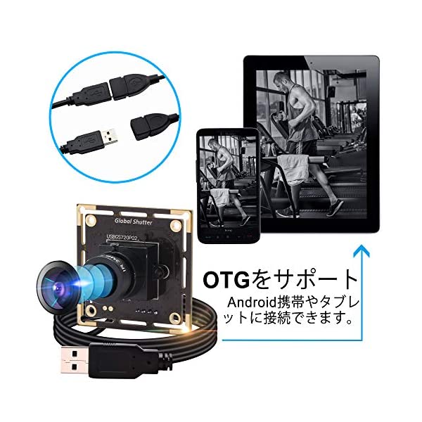 ヤマダモール | ELP カメラ グローバルシャッター USB ウェブカメラ ...