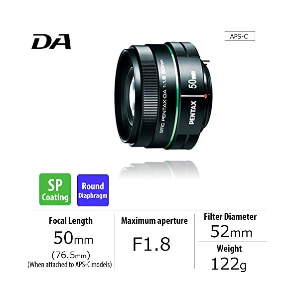 良品】 PENTAX 望遠単焦点レンズ DA50mmF1.8 Kマウント APS-Cサイズ