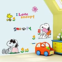 Snoopy スヌーピー ウォールステッカー 壁紙シール 幼稚園シール Wallsticker 子供スッテッカー 日本未発売