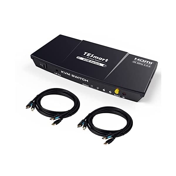 ヤマダモール | TESmart KVMスイッチ 2入力1出力 HDMI 切り替え