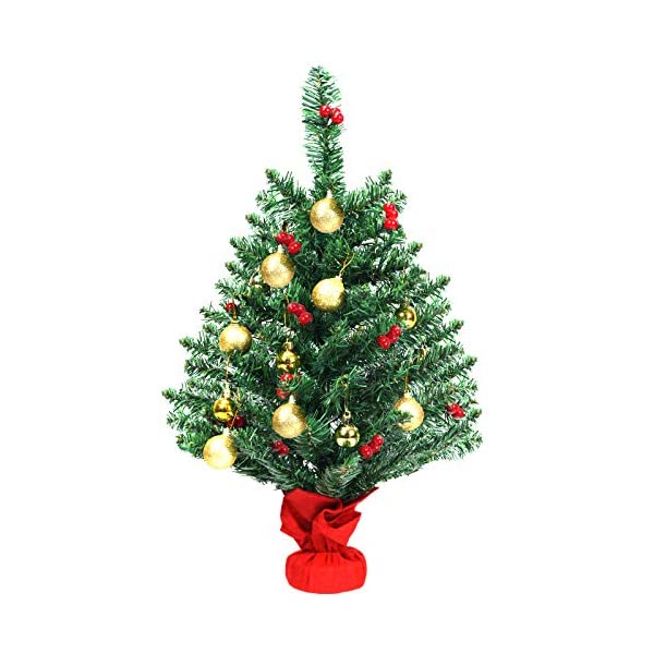 Costway クリスマスツリー 60cm ミニ ヌードツリー Christma