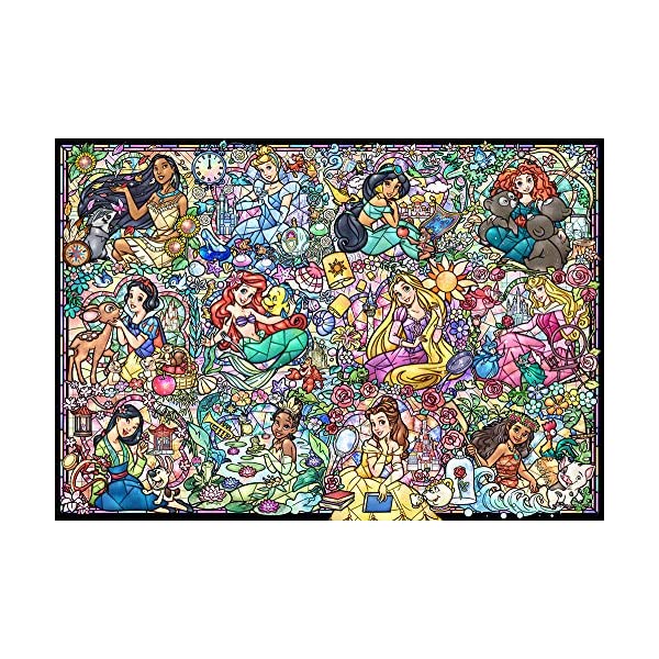 1000ピース ジグソーパズル ディズニープリンセス コレクション ステンドグラス ステンドアート 51 2x73 7cm