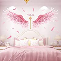 ピンクの天使の羽の壁のステッカーの女の子の部屋の改造の壁の装飾のステッカーの壁紙 60 90cm