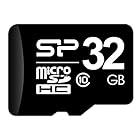 シリコンパワー microSDHCカード 32GB class10 UHS-1対応 アダプタ付 ブラック SP032GBSTH010V10-SP