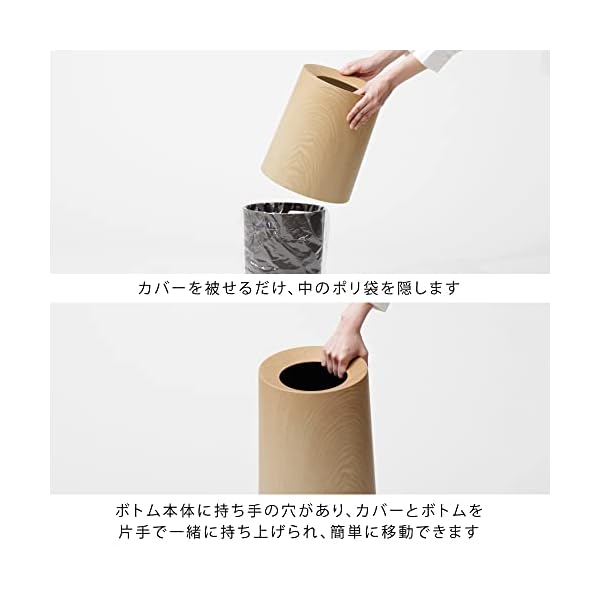 ヤマダモール | ideaco(イデアコ) ゴミ箱 丸型 11.4L 直径26?高さ31.5