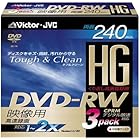 日本ビクター DVD-RWディスク(forVIDEO)2倍速HG両面3枚パック VD-W240HG3