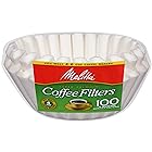 Melitta [メリタ] 4から6カップ用 バスケットタイプ コーヒーフィルター 100枚 Basket Coffee Filters White (4 to 6-Cup) 100-Count Filters