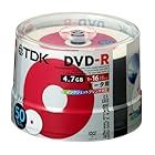 TDK 日本製 DVD-R 16倍速 インクジェットプリンタ対応(ホワイト） ポットケース入り 50枚 DR47PWC50PS