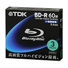 TDK ビデオカメラ用 8cmブルーレイディスク 1回記録用（BD-R） 7.5GB 3枚パック BRC75A3S