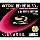 TDK 録画用ブルーレイディスク 50GB BD-RE(繰り返し録画用) 2X ノーマルレーベル 10mmケース 単品 BEV50A1S
