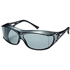 AXE(アックス) サングラス 悪天候・低光量時用 UVカット 偏光レンズ 180度以上視界確保 大型メガネ着用可能 フレーム:クリアスモーク/レンズ:スモーク SG605P