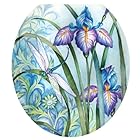 トイレTattoos Iris Beauty装飾アップリケfor Toilet Lid Round TT-1014-R 1