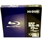 HI DISC BD-R 25GB 1-4倍速 5枚 5mmPケース入りHD BD-R 4X 5PNX