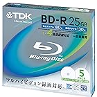 TDK 録画用ブルーレイディスク BD-R 25GB 1-4倍速 ホワイトワイドプリンタブル 5枚パック BRV25PWB5K