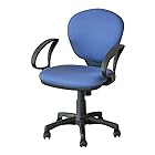 ナカバヤシ オフィスチェア デスクチェア 椅子 ブルー CRS-102-B