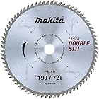 マキタ(Makita) チップソー 外径190mm 刃数72 ダブルスリット 一般木工用 スライドマルノコ用 A-44909