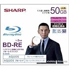 SHARP 録画用ブルーレイディスク BD-RE 50GB(2層) 1-2倍速対応 繰り返し録画用 インクジェットプリンタ対応 1枚入り VR-50BE1