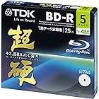 TDK データ用ブルーレイディスク 超硬シリーズ BD-R 25GB 1-4倍速 ホワイトワイドプリンタブル 5枚パック 5mmスリムケース BRD25HCPWB5A