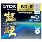 TDK データ用ブルーレイディスク 超硬シリーズ BD-R DL 50GB 1-4倍速 ホワイトワイドプリンタブル 1枚 10mmケース BRD50HCPWB1A