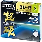 TDK データ用ブルーレイディスク 超硬シリーズ BD-R DL 50GB 1-4倍速 ホワイトワイドプリンタブル 5枚パック 5mmスリムケース BRD50HCPWB5A