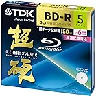 TDK データ用ブルーレイディスク 超硬シリーズ BD-R DL 50GB 1-6倍速 ホワイトワイドプリンタブル 5枚パック 5mmスリムケース BRD50HCPWC5A