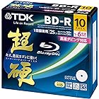 TDK 録画用ブルーレイディスク 超硬シリーズ BD-R 25GB 1-6倍速 ホワイトワイドプリンタブル 10枚パック 5mmスリムケース BRV25HCPWC10A