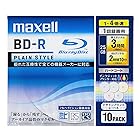 maxell 録画用 BD-R 片面1層 25GB 4倍速対応 カラーMIX インクジェットプリンタ対応(ワイド印刷) 10枚 5mmケース入 BR25VPLWPMB.10S