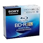 SONY 日本製 ビデオ用BD-R 追記型 片面2層50GB 4倍速 ホワイトプリンタブル 10枚パック 10BNR2VCPS4