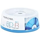 Memorex Blu-Ray BD-R 6x 25GB スピンドル 15枚パック