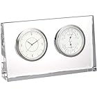 NARUMI(ナルミ) 時計 グラスワークス ブリーズ クリア 高さ9.5cm サーモクロック GW1000-11058