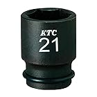 京都機械工具(KTC) インパクトレンチソケット BP3M08TP 対辺寸法:8×差込角:9.5×全長:34mm セミディープ薄肉 1個