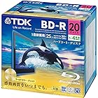 TDK 録画用ブルーレイディスク ハードコート仕様 BD-R 25GB 1-4倍速 ゴールドディスク 20枚パック 5mmスリムケース BRV25B20A