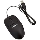 Amazonベーシック マウス USB有線 ブラック