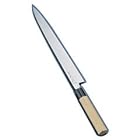 正本総本店 柳刃刺身包丁 27㎝ 刀身:コバルト鋼、柄:水牛角朴柄 日本 AMSI802