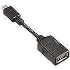 バッファロー iBUFFALO USB(microB to A)変換アダプター タブレット用 ブラック BSMPC11C01BK