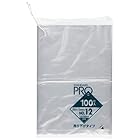 日本サニパック(Sanipak) ポリ袋 保存袋 規格袋 ひも付き吊り下げ 12号 透明 100枚入 ごみ袋 L12H