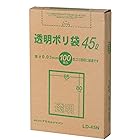 ケミカルジャパン ゴミ袋 透明ポリ袋 45L BOX 100枚入 LD-45N