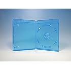 ブルーレイケース １枚収納 １００個 / クリアブルー/ロゴ有 (Blu-rayケース/BDケース)