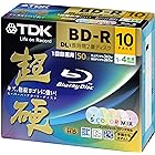 TDK 録画用ブルーレイディスク 超硬シリーズ BD-R DL 長時間2層ディスク 50GB 1-4倍速 5色カラーミックス ワイドプリンタブル対応 5mmスリムケース 10枚パック BRV50HCPWMB10A