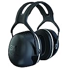 3M Peltor　ぺルター　イヤーマフ X-Series Over-the-Head Earmuffs, NRR 31 dB, One Size Fits Most, Black X5A (Pack of 1)