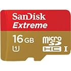 SanDisk Extreme microSDHC UHS-I カード Class10 16GB SDSDQX-016G-J35A