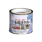 アサヒペン 塗料 ペンキ 水性多用途カラー 1/5L カーマイン 水性 多用途 ツヤあり 1回塗り 高耐久 汚れに強い 無臭 防カビ サビドメ剤配合 シックハウス対策品 日本製