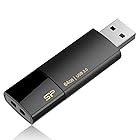 シリコンパワー USBメモリ 64GB USB3.0 スライド式 Blaze B05 ブラック SP064GBUF3B05V1K