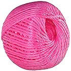 新潟エースロープ 熔着エースロープ310 目印ロープ 5×100m ピンク ネット入
