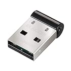 エレコム Bluetooth USB アダプタ USB-Aコネクタ Class2 Bluetooth4.0 超小型 省電力 EDR/LE対応 [Windows 11/10/8.1/8/7 対応] ブラック LBT-UAN05C2